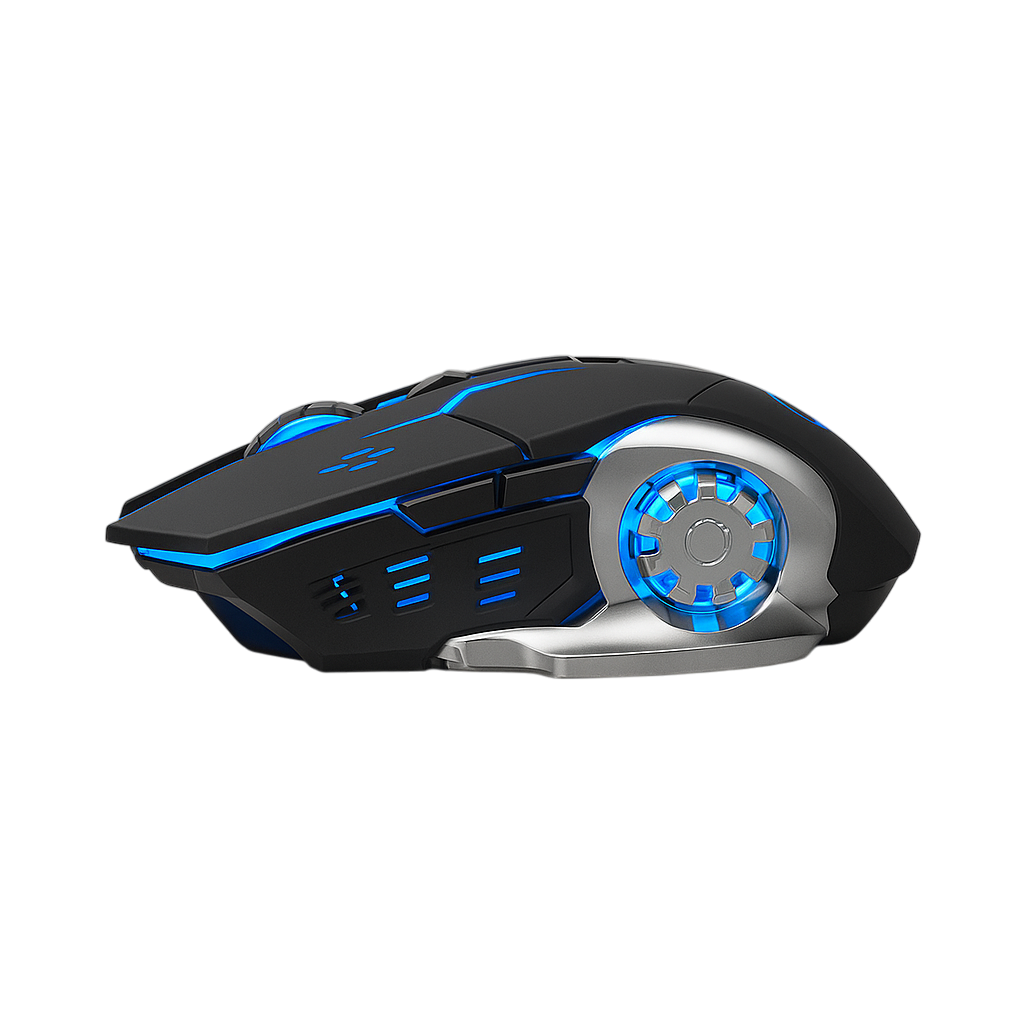 Souris Gaming Sans Fil RGB - Silencieuse